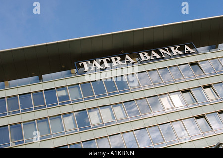 Slovaquie - BRATISLAVA - Twin City. Tatra Banka. Banque D'Images