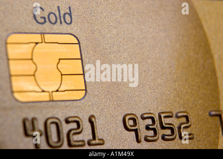Carte de crédit or Banque D'Images