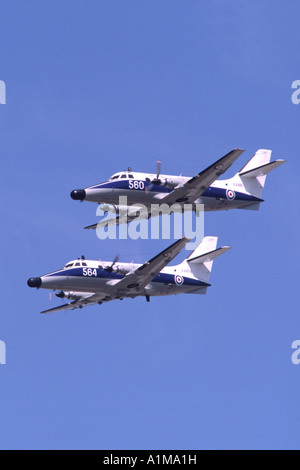 Scottish Aviation Jetstream HP-137 T2 exploités par 750 NAS, de la Royal Navy, de l'information. Banque D'Images