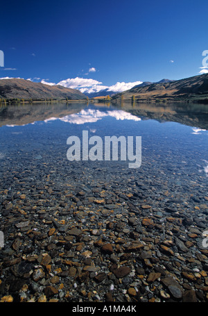 La baie de Dublin, le lac Wanaka, île du Sud, Nouvelle-Zélande Banque D'Images