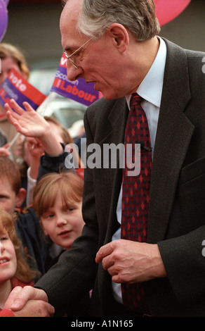 Donald Dewar, campagne électorale écossaise 1999 Banque D'Images