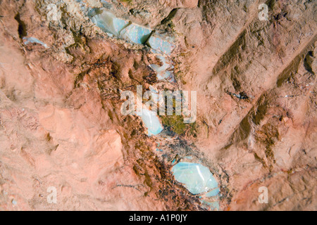 Seam Opal Old Timers Mine d'Opale Coober Pedy Australie du Sud Australie de l'Outback Banque D'Images