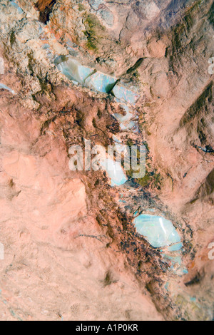 Seam Opal Old Timers Mine d'Opale Coober Pedy Australie du Sud Australie de l'Outback Banque D'Images