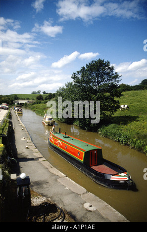 Canal Boat Bunbury Cheshire England UK United Kingdom Banque D'Images