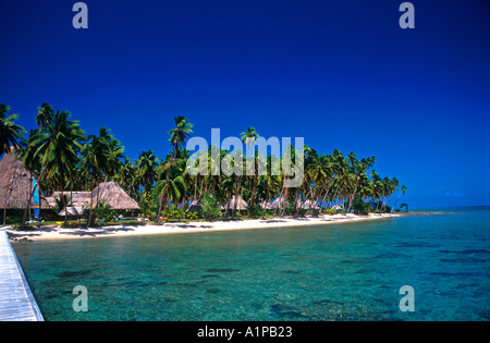 Le Jean-Michel Cousteau Fiji Islands Resort sur Vanua Levu, Fidji Banque D'Images