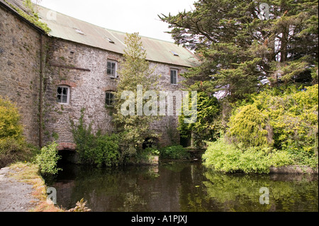 Un vieux bâtiment dans Six Mile Bridge Irlande Banque D'Images