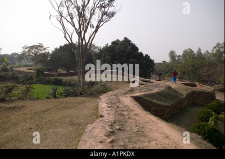 Ruines près de Mahasthangar Bogra Bangladesh Banque D'Images