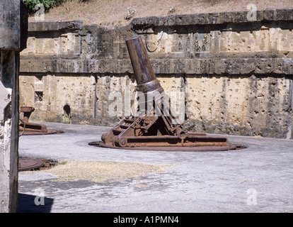 Canon espagnol, Corregidor, Philippines Banque D'Images