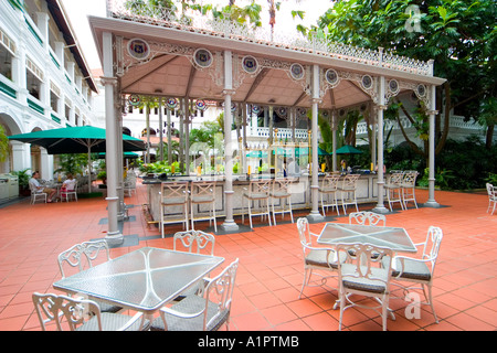 Raffles Hotel Garden bar à Singapour Banque D'Images