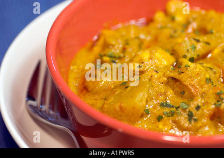 Nyonya Curry Chicken Kapitan dans un bol rouge Banque D'Images