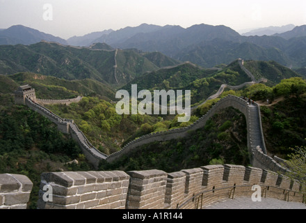 Grande Muraille de Badaling Juyongguan col Nord Site du patrimoine mondial de l'Beijing Beijing Chine Asie du Sud-Est asiatique chinois Banque D'Images