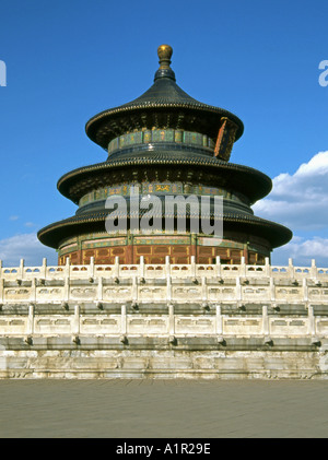 Salle de Prière pour les bonnes récoltes Temple du Ciel Site du patrimoine mondial de l'Beijing Beijing Chine Asie du Sud-Est asiatique chinois Banque D'Images