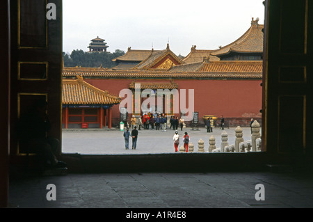 Palais impérial de la Cité Interdite Site du patrimoine mondial de l'Asie Chine Pékin Pékin Asie asiatique chinois Banque D'Images