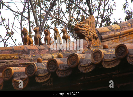 Palais impérial de la Cité Interdite Site du patrimoine mondial de l'Asie Chine Pékin Pékin Asie asiatique chinois Banque D'Images