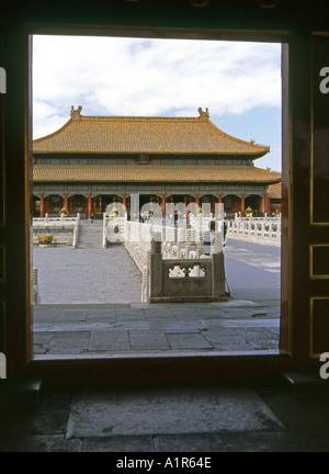 Palais de la pureté céleste Palais impérial de la Cité Interdite Site du patrimoine mondial de l'Asie Asie Chine Pékin Beijing Banque D'Images