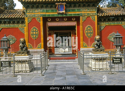 Palais impérial de la Cité Interdite Site du patrimoine mondial de l'Asie Chine Pékin Pékin Asie asiatique chinois Banque D'Images