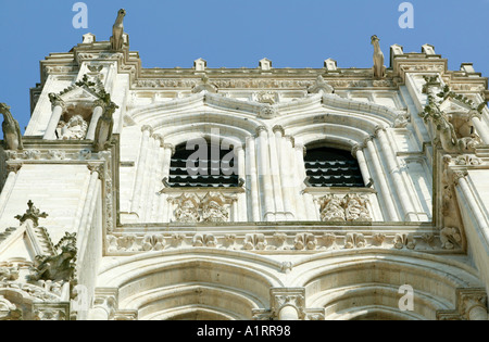 Détail de la tour façade ouest la cathédrale d'Amiens France Banque D'Images