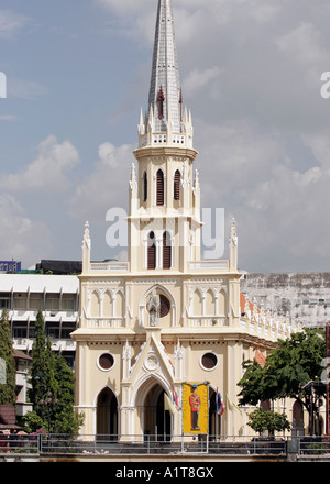 L'église Saint Rosaire sur le Chao Phraya, Bangkok, Thaïlande Banque D'Images