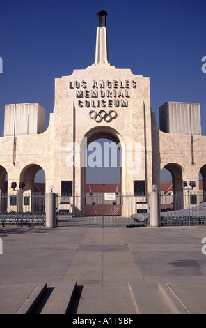 LA Memorial Coliseum Los Angeles Banque D'Images