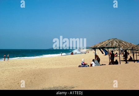 Plage d'Anjuna État de Goa en Inde Banque D'Images