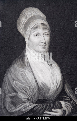 Elizabeth Fry, 1780-1845. Le réformateur social et philanthrope anglais se souvenait de son travail dans la réforme pénitentiaire. Banque D'Images