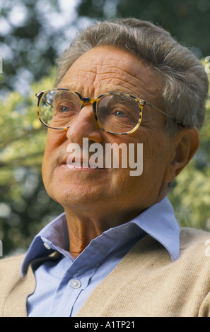 Le financier George Soros À SON DOMICILE SEPT 1995 Banque D'Images
