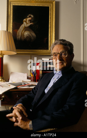 Le financier George Soros À SON DOMICILE SEPT 1995 Banque D'Images