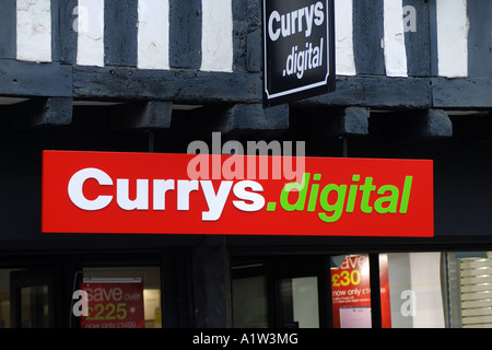 Currys, magasin numérique UK Banque D'Images