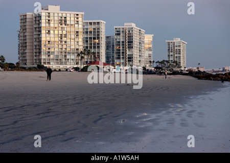 Condominiums sur la plage Coronado California USA Banque D'Images