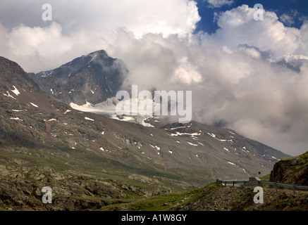 Gavia Pass, Parc National du Stelvio, nord des Alpes italiennes Banque D'Images