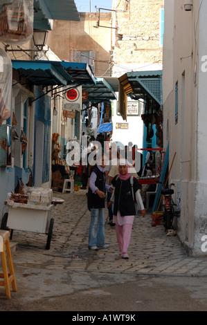 Bazar sur la médina de Sousse ville en Tunisie Banque D'Images