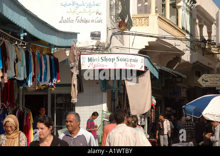 Bazar sur la médina de Sousse ville en Tunisie Banque D'Images