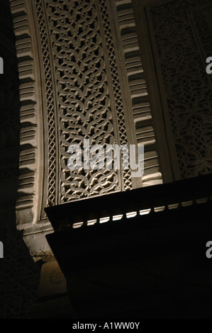 Plâtre sculpté dans le musée du Bardo à Tunis, capitale de la Tunisie Banque D'Images