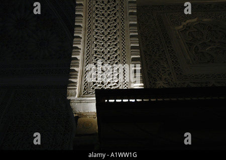 Plâtre sculpté dans le musée du Bardo à Tunis, capitale de la Tunisie Banque D'Images