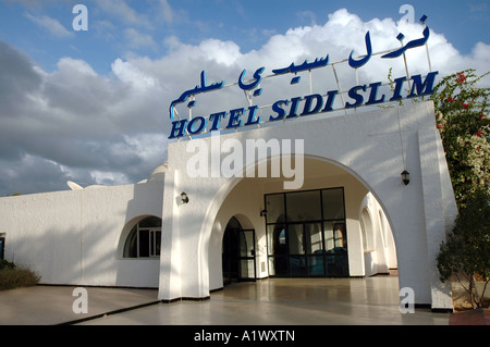 Hotel Sidi Slim à Midoun ville sur l'île de Djerba en Tunisie Banque D'Images