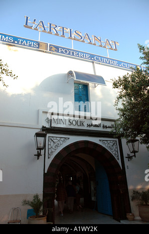 Mini Souk à Houmt Souk la ville sur l'île de Djerba en Tunisie Banque D'Images