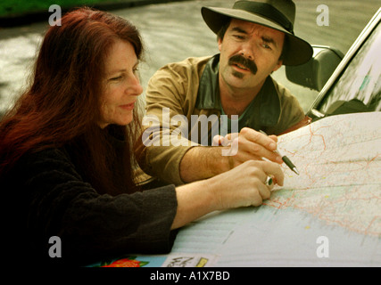 Lecture de carte Banque D'Images