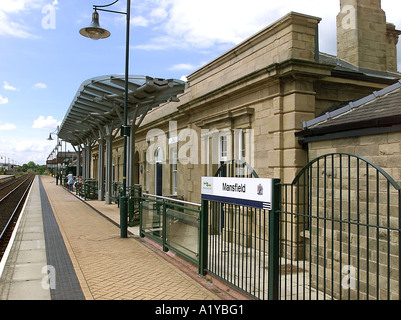 La station de Mansfield, Robin Hood Line, Nottinghamshire Banque D'Images