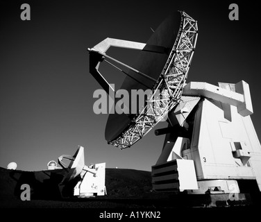 Radio Telescope, Mauna Kea Observatories, Big Island, Hawaii. Banque D'Images