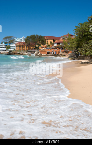 Plage par Sosua Bay Hotel, Sosua, Puerto Plata, Côte Nord, République Dominicaine Banque D'Images