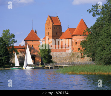 Château de Trakai en Lituanie G R Richardson Banque D'Images