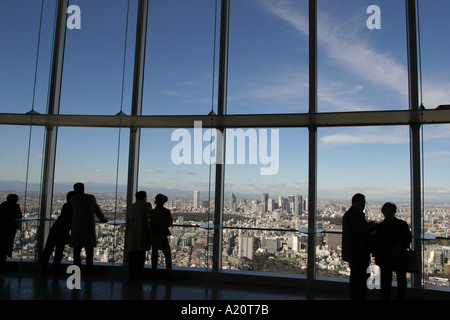 Vue sur Tokyo, à partir de la 52e étage de vu tour Mori, Roppongi Hills, Tokyo, Japon Banque D'Images