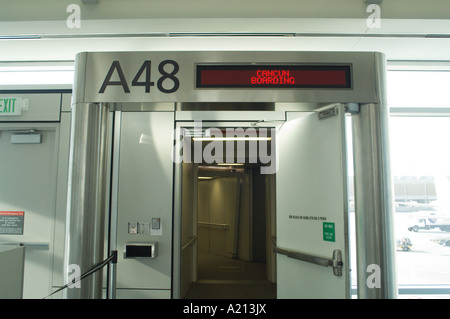 L'affichage à l'intérieur de l'Aéroport International de Denver Banque D'Images