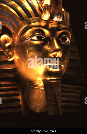 Masque de mort de Toutankhamon Musée égyptien du Caire, Égypte Banque D'Images