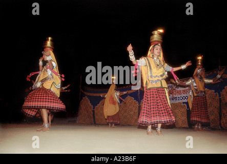 Charee danse, Pushkar, Ajmer, Rajasthan, Inde. Banque D'Images