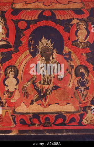 Tara Verte. Gugé style. En date du : 1600 A.D. Karsha, monastère, zanskar Banque D'Images