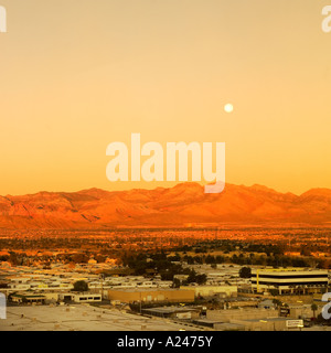 Lever le matin sur les collines à l'est de Las Vegas Banque D'Images