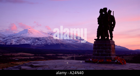 Le Mémorial Commando, Spean Bridge, Lochaber, Highland, Scotland, UK Banque D'Images