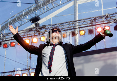 La Haye HOLLAND chanteur compositeur et pianiste de Jamie Cullum sur scène lors de l'événement annuel de jazz dans le parc Banque D'Images