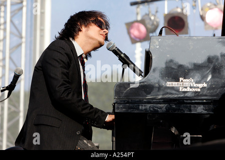 La Haye HOLLAND chanteur compositeur et pianiste de Jamie Cullum sur scène lors de l'événement annuel de jazz dans le parc Banque D'Images